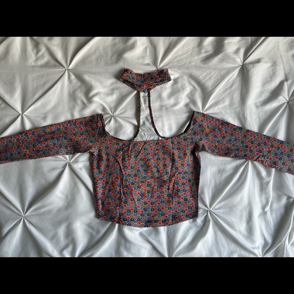 American Apparel Multicolor Crop Top